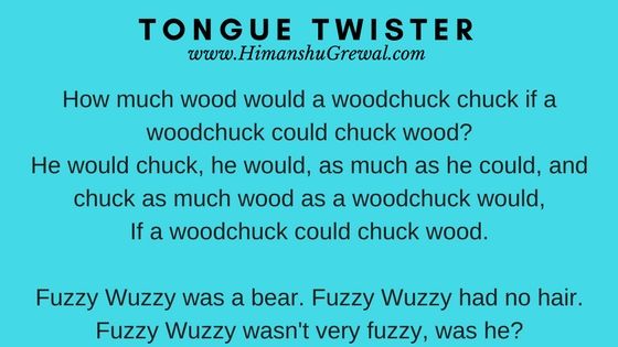 Funny Tongue Twisters in English for Adults
