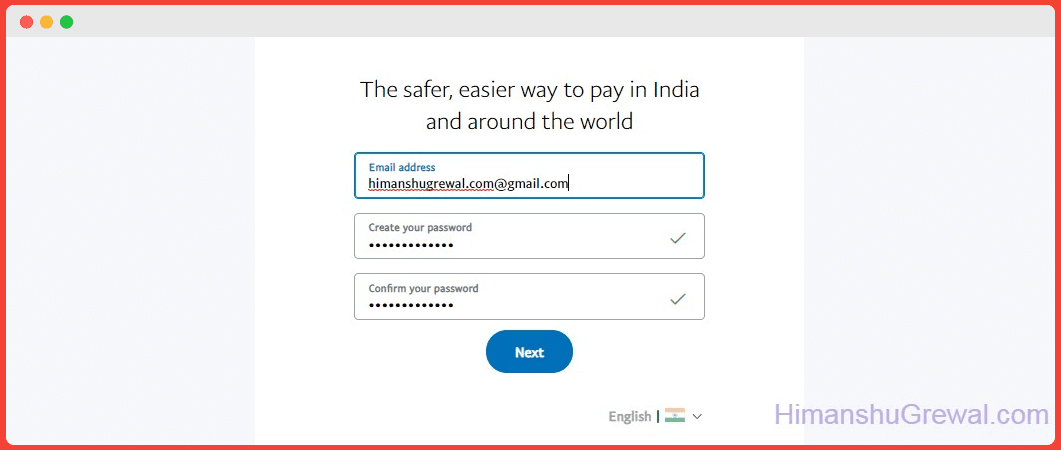 How to Create PayPal Account in India