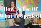 How to use of What to speak of