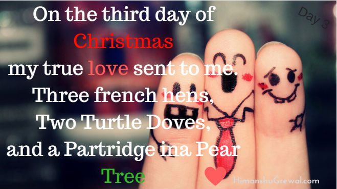 12 Days Of Christmas List and Lyrics