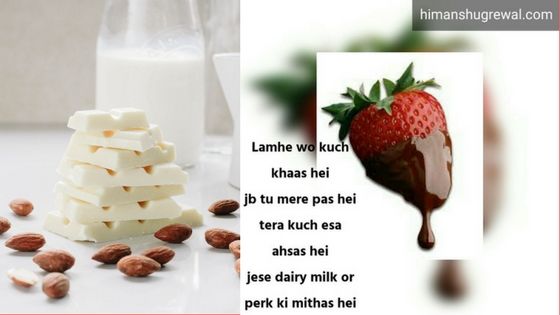 Chocolate Day Shayari in Hindi For Girlfriend