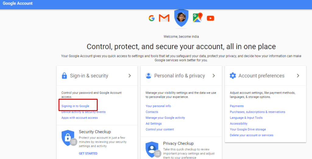 Google Gmail Account Me 2 Step Verification Kaise Enable Kare
