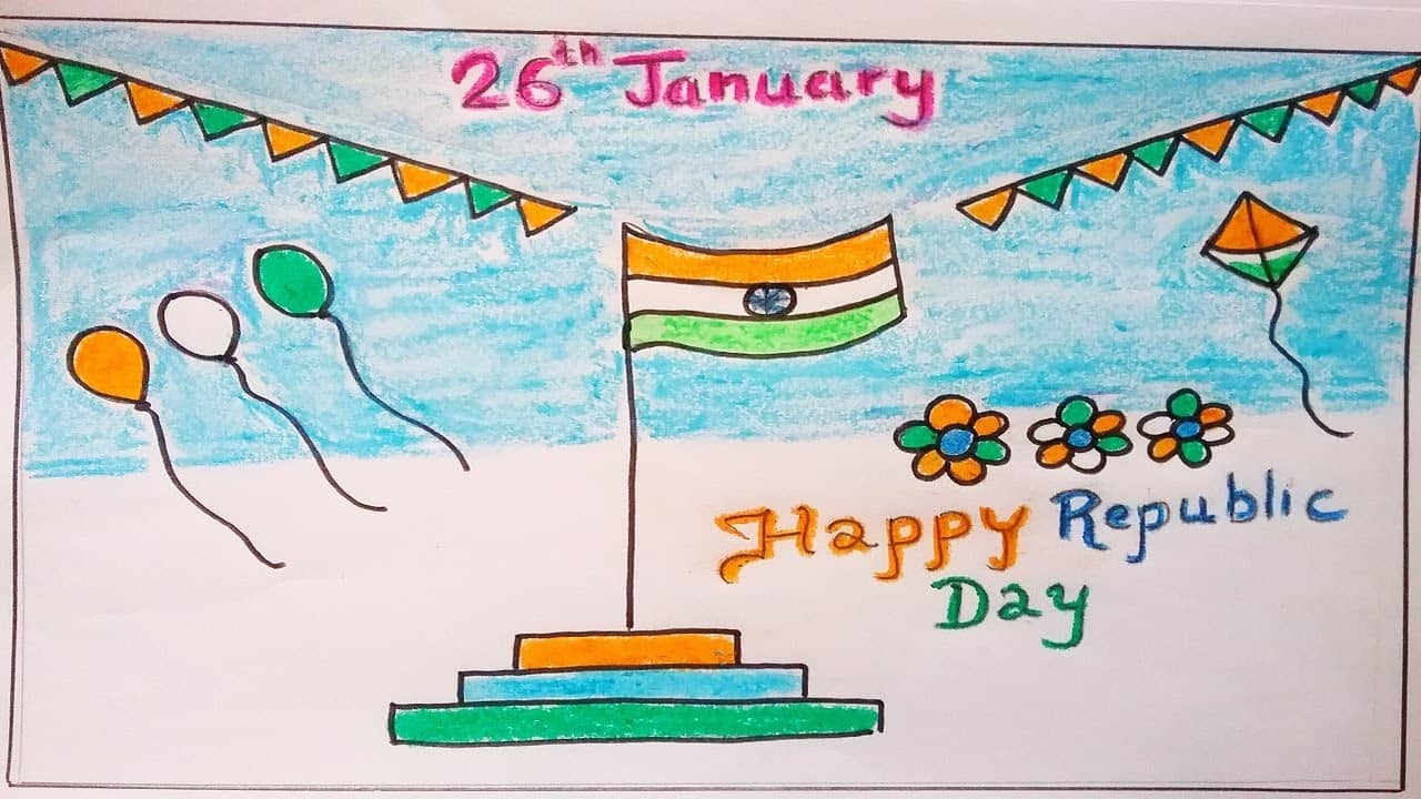 National Flag Indian Flag Drawing Competition Download
