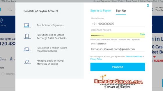 How To Create A PayTM Account in Hindi