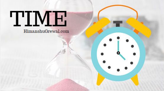 Importance of Time in Hindi