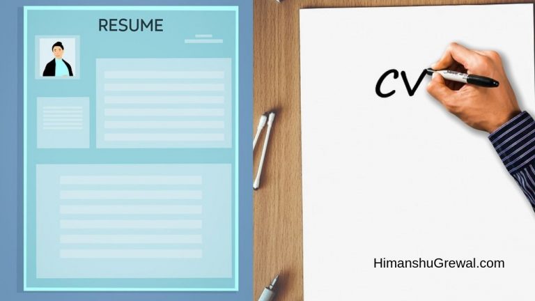 CV और Resume में क्‍या फर्क और अंतर होता है ?