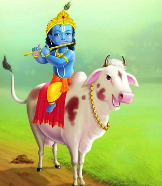 Animated Lord Krishna Images for Wallpaper