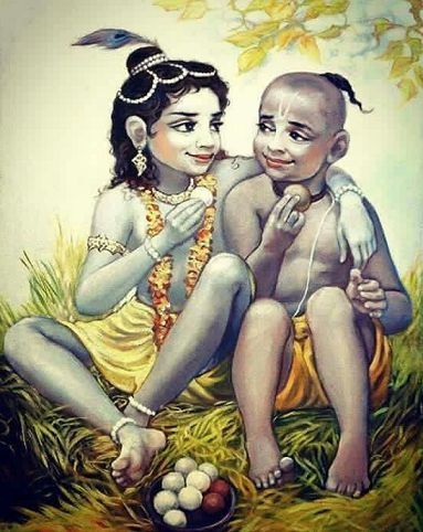 Krishna Sudama Childhood Picture
