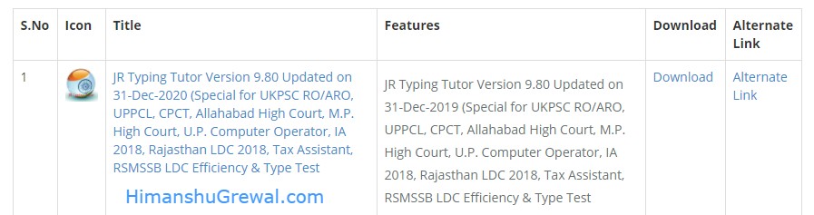 JR Hindi Typing Software Download