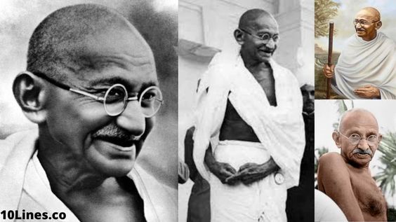 महात्मा गांधी पर 10 वाक्य हिंदी में