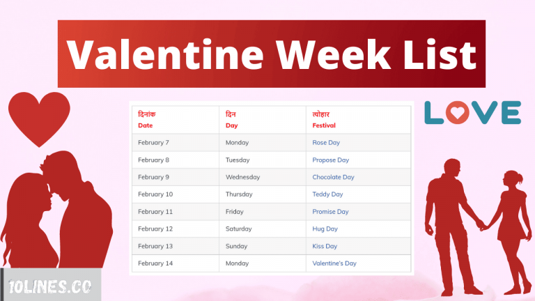 वैलेंटाइन डे कब है? ❤️ Valentine’s Day Week List 2022