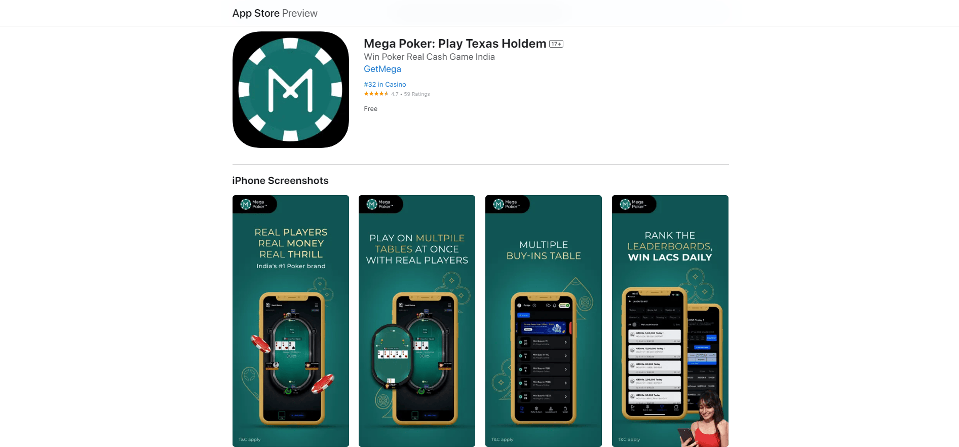 Mega Poker App Download